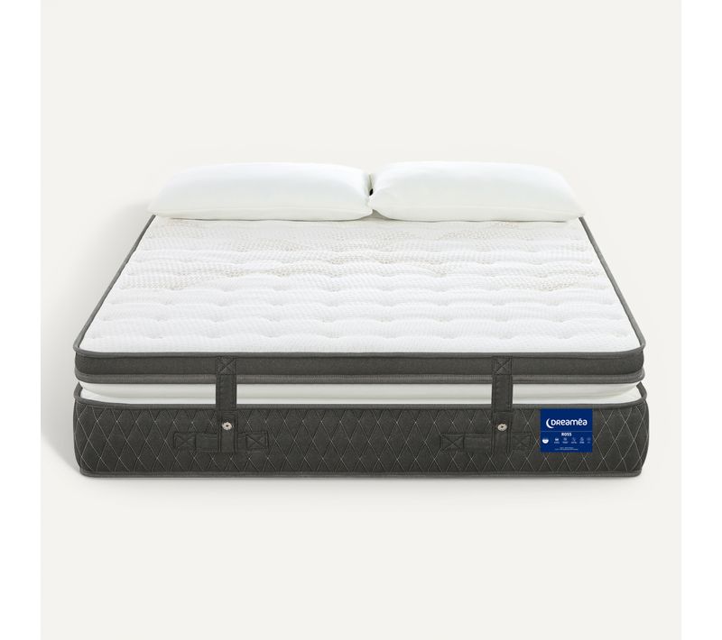 Matelas ressorts 180x200 cm avec mémoire de forme ép.35cm +surmatelas +2 oreillers ROSS