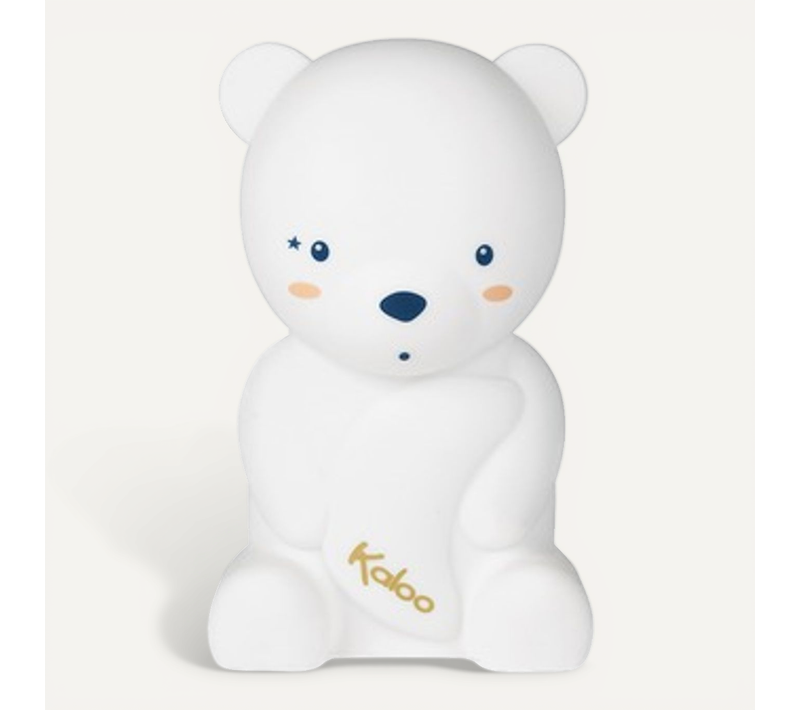 Home -ma Veilleuse Souple LED Ours L Blanc