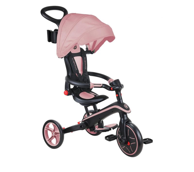 Tricycle Trike Explorer Foldable 4 En 1 Rose Pastel