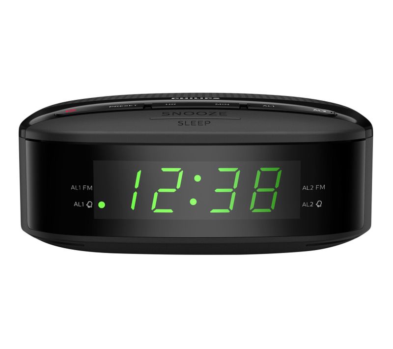 Radio-réveil Double Alarme Noir Tar3205