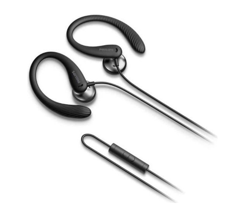 Taa1105  Ecouteurs Sport Intraauriculaires Avec Micro  Tour Doreille  Telecommande Et Micro Integr