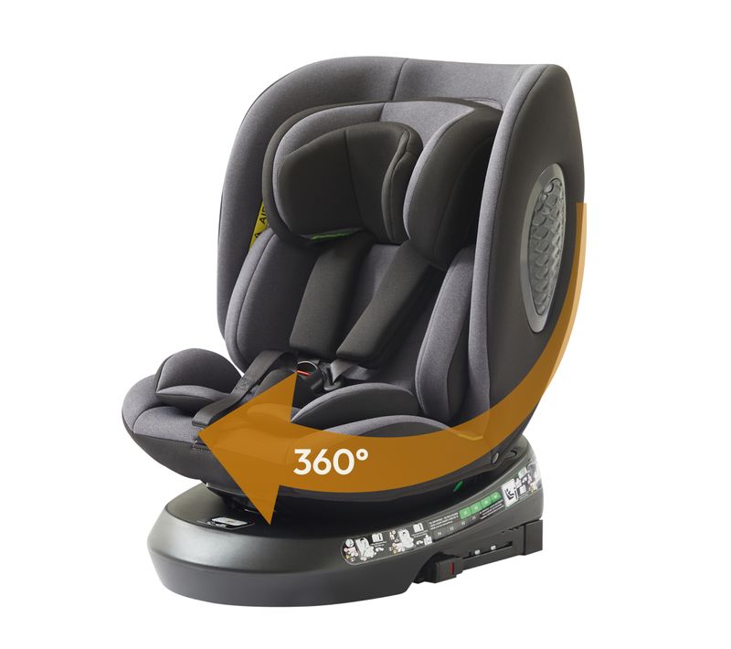 Mobelys Siège Auto Bébé 0 à 36kg Isofix I-size 40-150 Cm, 360 Pivotant