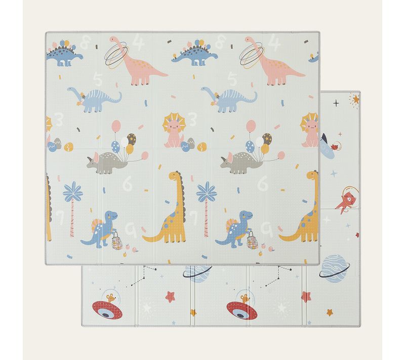 Tapis D’éveil Bébé 180×200 Cm, Pliable, Motifs Jurassique