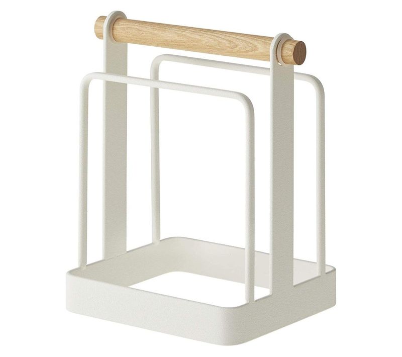 Support Pour Planches à Découper - Blanc Et Bois