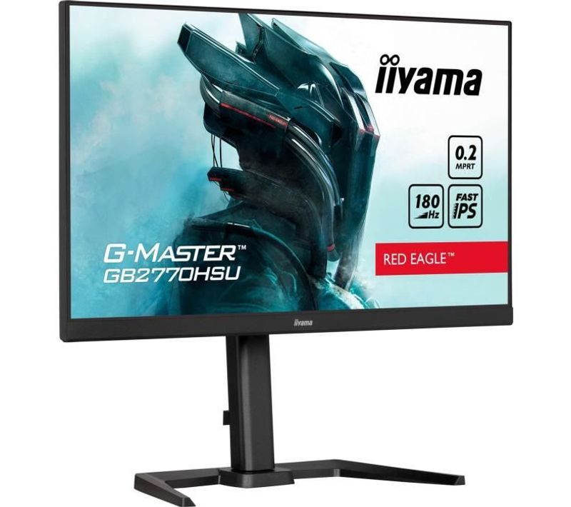 Ecran PC Gamer - 27 - Fhd - 180hz - Dalle Fast Ips - 0,2ms - Ajustable En Hauteur - Gb2770hsu-b6