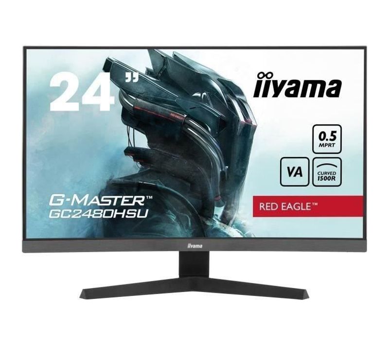 Ecran PC Gamer Incurvé - 24 - Fhd - 180hz - Dalle Va - 0,5ms - Gcb2480hsu-b1