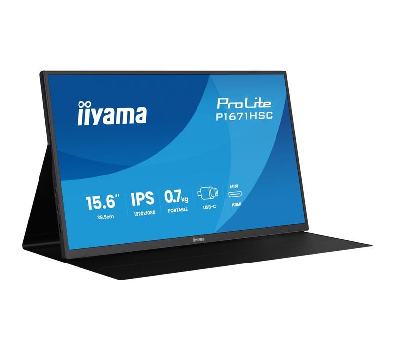 Écran Portable 16" Ips Full HD 1920x1080 - USB-c, Mini HDMI, 250 Cd/m²
