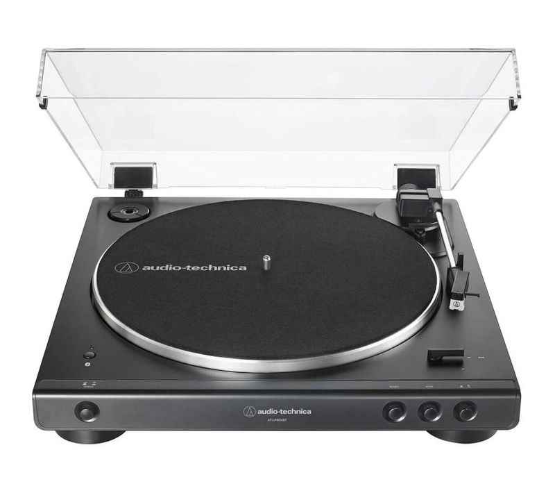 Platine Vinyle Tourne-Disque Noir At-lp60xbt