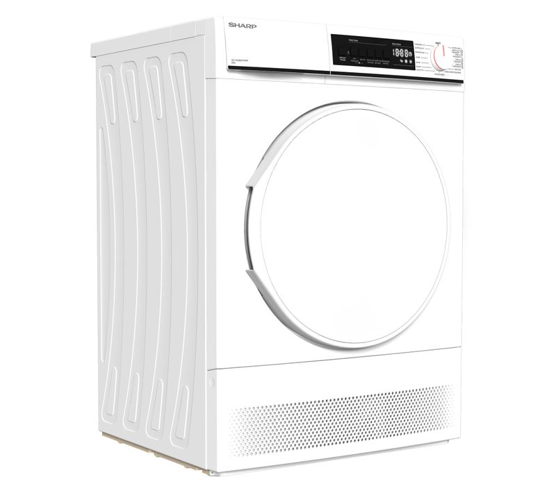 Sèche linge hublot SHARP KD-NCB8S7PW91-FR 8kg