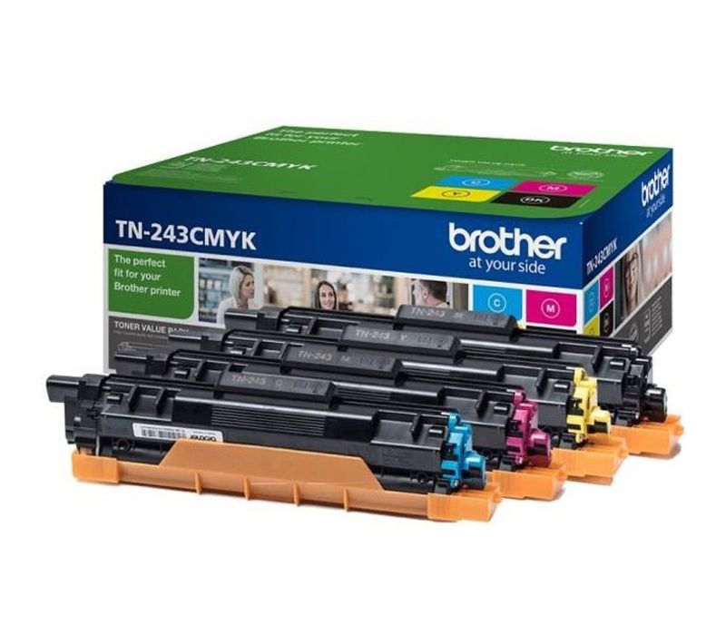 Pack 4 Toners Tn-243cmyk - Impression Jusqu'a 1 000 Pages