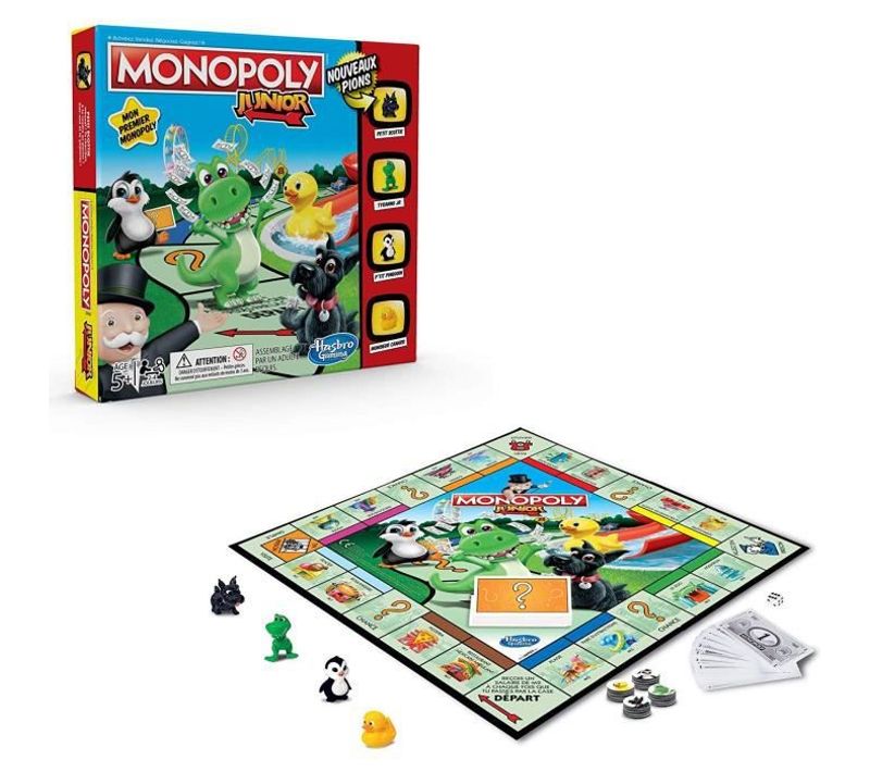 Jeu De Société, Jeu De Plateau - Monopoly - Junior, Le Jeu Pour Enfants