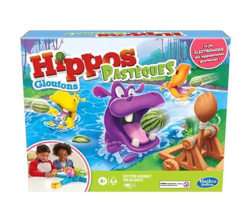 Jeu De Société Hippos Gloutons Pasteque Jeu De Societe Pour Enfants Jeu Rigolo De Rapidité