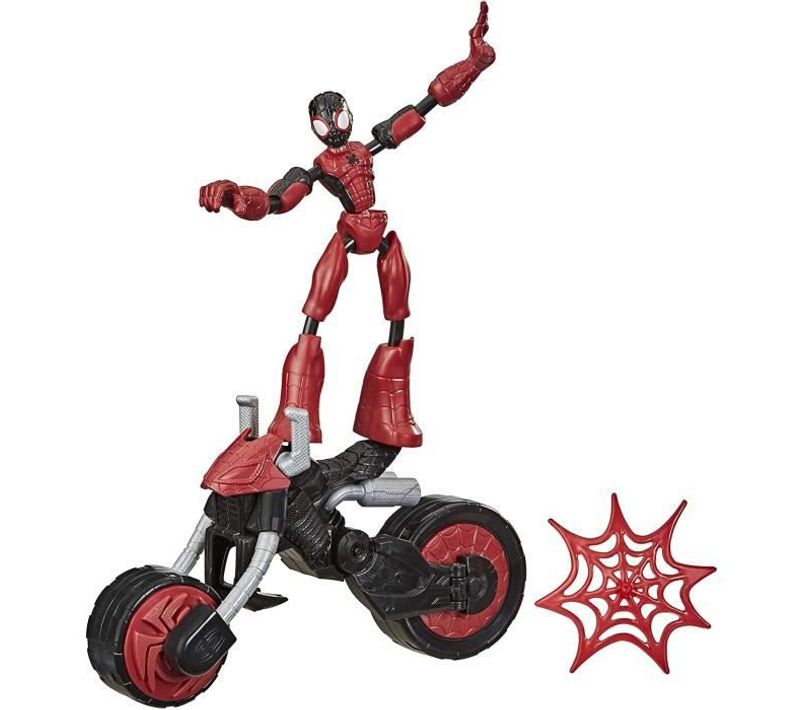 Marvel Spider-man – Figurine Spider-man Bend et Flex Et Véhicule 15 Cm