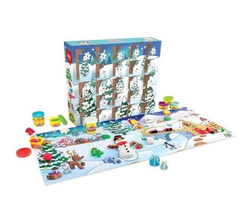 Calendrier De L'avent Play-doh - 24 Surprises - 24 Pots De Pâte - Tapis D'activité Pour Enfants