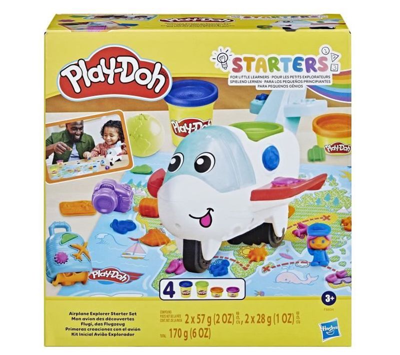 Mon Avion Des Découvertes, Avec 4 Pots De Pâte à Modeler,  Jouets Préscolaires, Dès 3 Ans, Starters