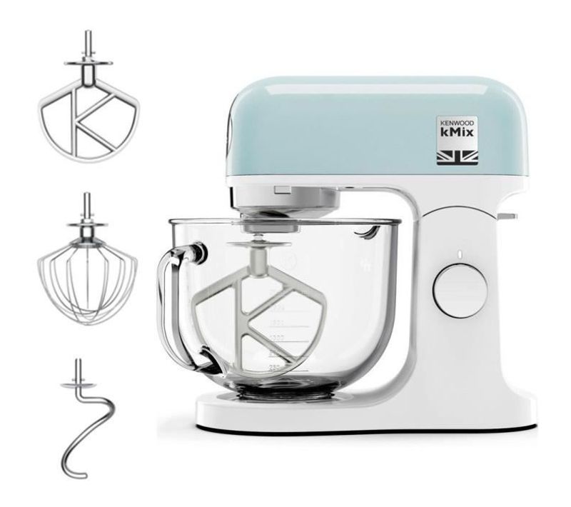 Robot Pâtissier Multifonction Kenwood Kmx754pb - Moteur Professionnel 1000 W - Bol En Verre 5 L