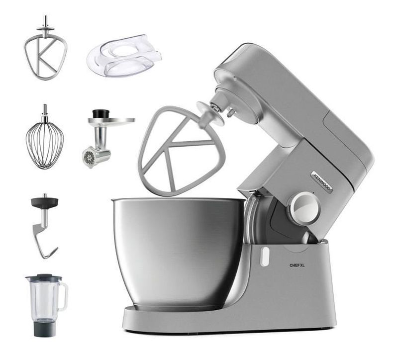 Robot Pâtissier Multifonction - Kvl4170s - Chef XL - Blender 6,7l + Hachoir Métal - Coloris Silver