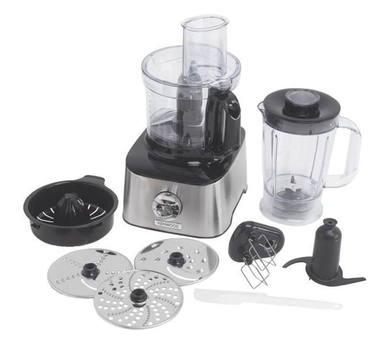 Robot Multifonction Inox Multipro Compact Fdm301ss Blender, Presse Agrumes, 3 Disques, Double Fouet