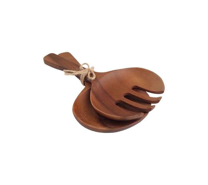 Couverts à Salade 24 Cm En Acacia En Bois