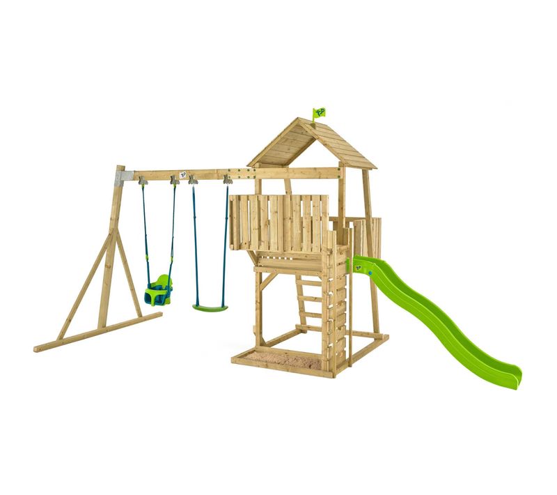 Aire De Jeux En Bois Avec Glissière Et Portique Kingswood