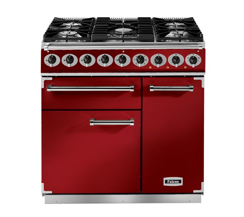 Piano de cuisson FALCON F900DXDFRD/NM mixte rouge