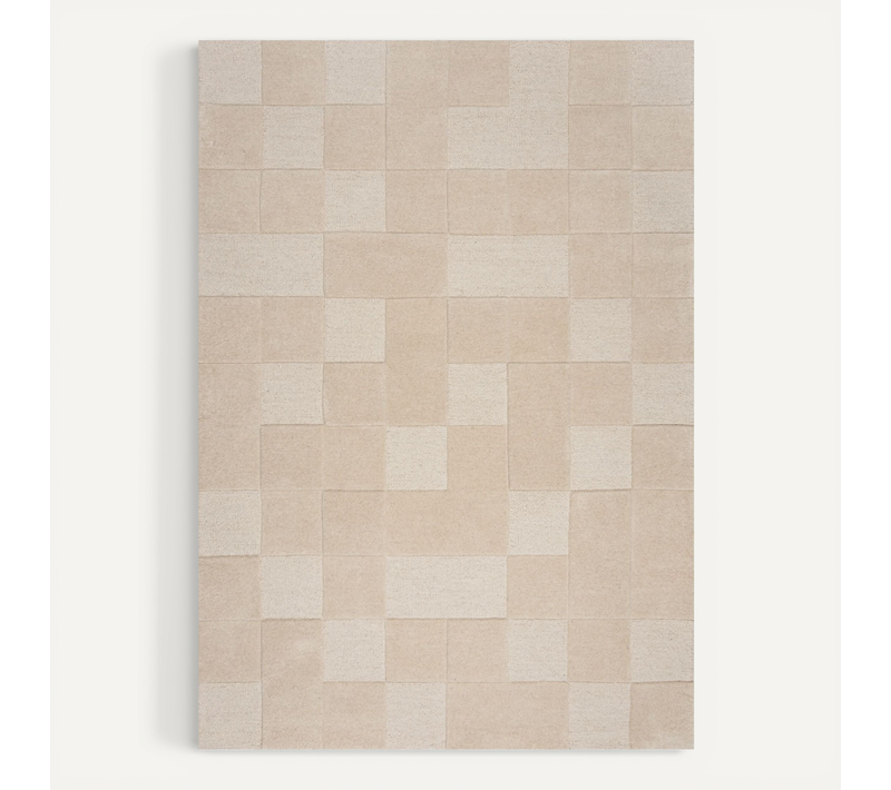 Tapis En Laine Checkerboard - 160x230