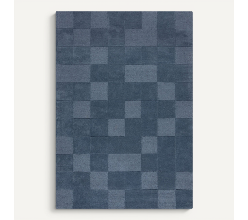 Tapis En Laine Checkerboard - 120x170
