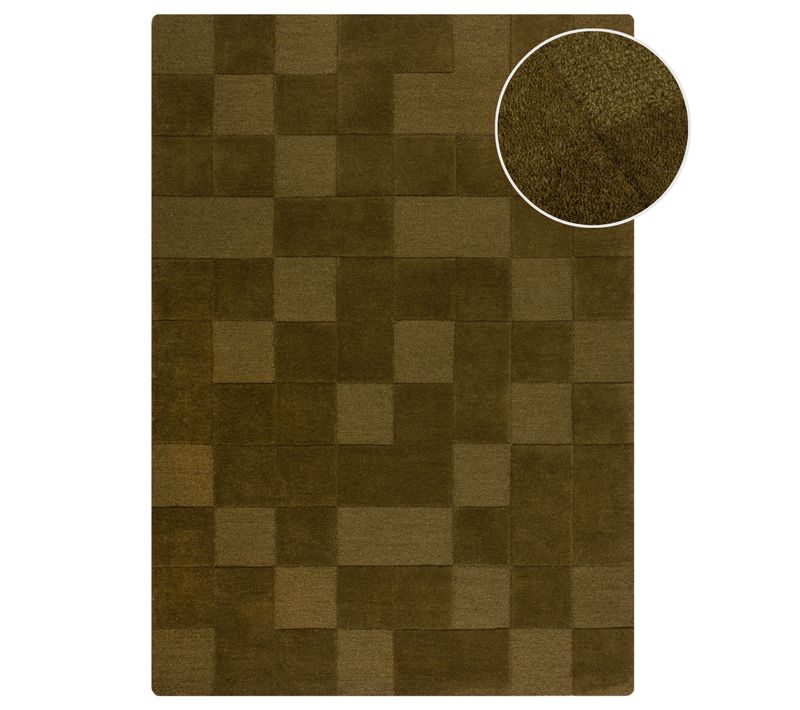 Tapis En Laine Checkerboard - 200x290cm