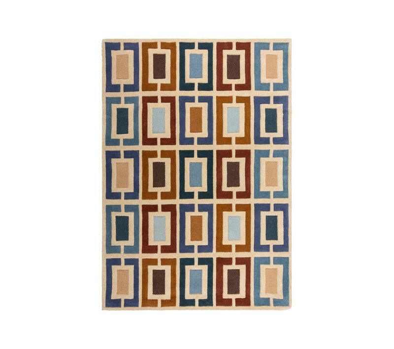 Tapis En Laine Blocks Retro - 160x230cm
