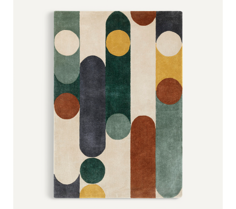 Tapis De Salon Moderne Et Design Cody En Polyester - Multicolore - 120x170 Cm
