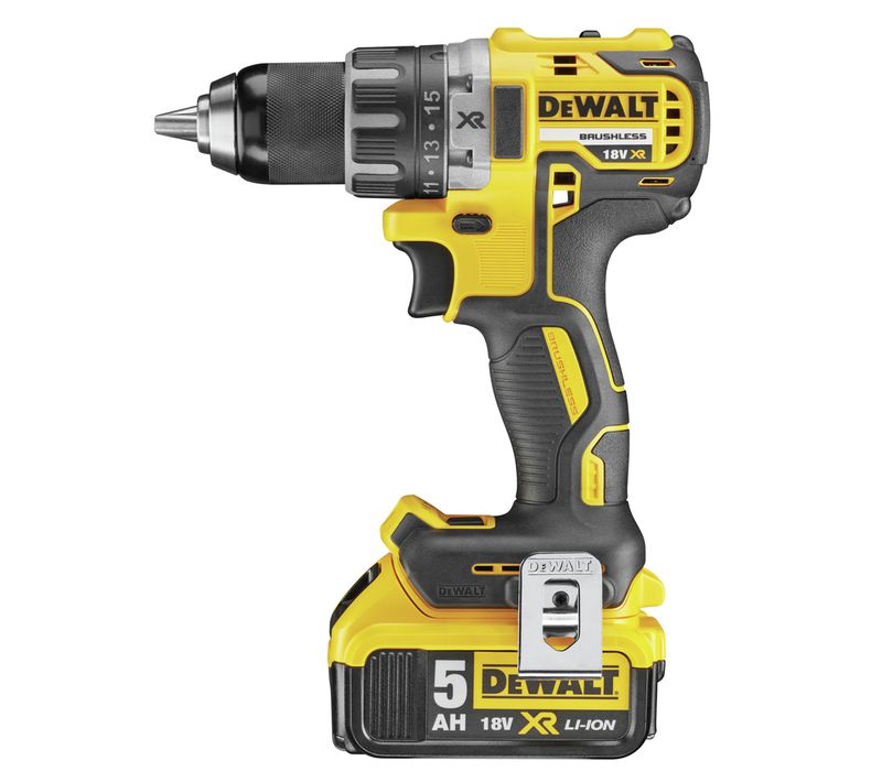 Perceuse Visseuse 18v Xr + 2 Batteries 5ah + Chargeur + Coffret Tstak - Dewalt - Dcd791p2-qw