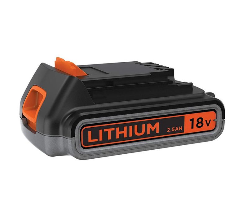 Batterie 18 V Li‐ion 2,5 Ah Slide-on — Compacte, Charge 1,45 H
