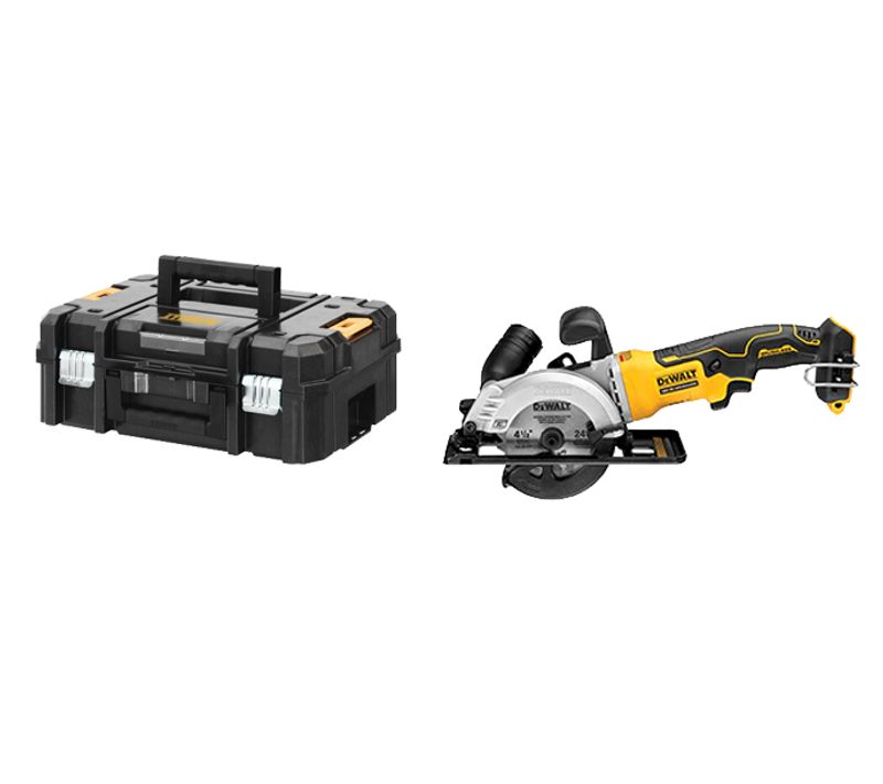 Scie Circulaire 18v Xr (sans Batterie Ni Chargeur) + Coffret Tstak Ii - Dewalt - Dcs571nt-xj