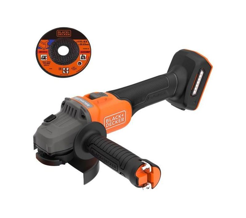 Meuleuse D’angle Sans Fil 18 V Brushless 115 Mm Avec LED