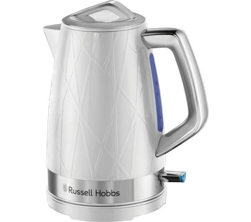 Bouilloire - Structure Blanc - 2400 W - 1.7 L - Zones D'ébullition Rapide - Économie D'énergie