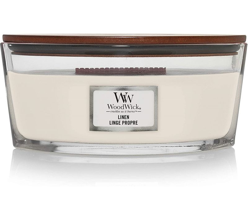 Bougie Ellipse Blanc Et Jasmin En
