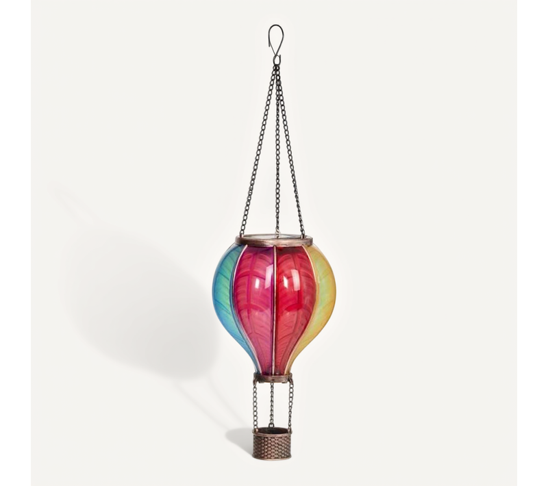 Lanterne Solaire Décorative Rainbow Coolflame - Effet Flamme Réaliste, 45x14x14 Cm