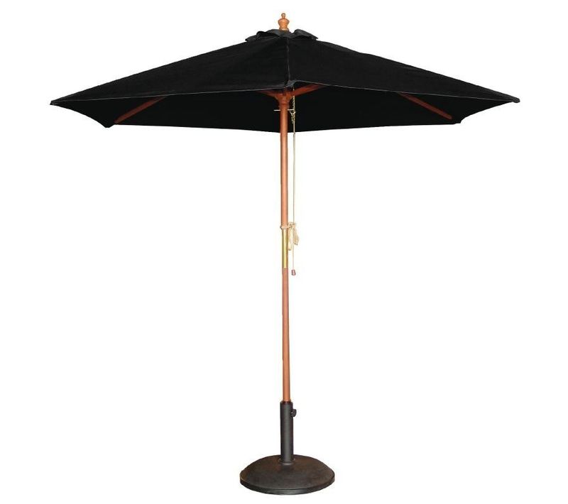 Parasol De Terrasse à Poulie Noir Professionnel De 3 M -