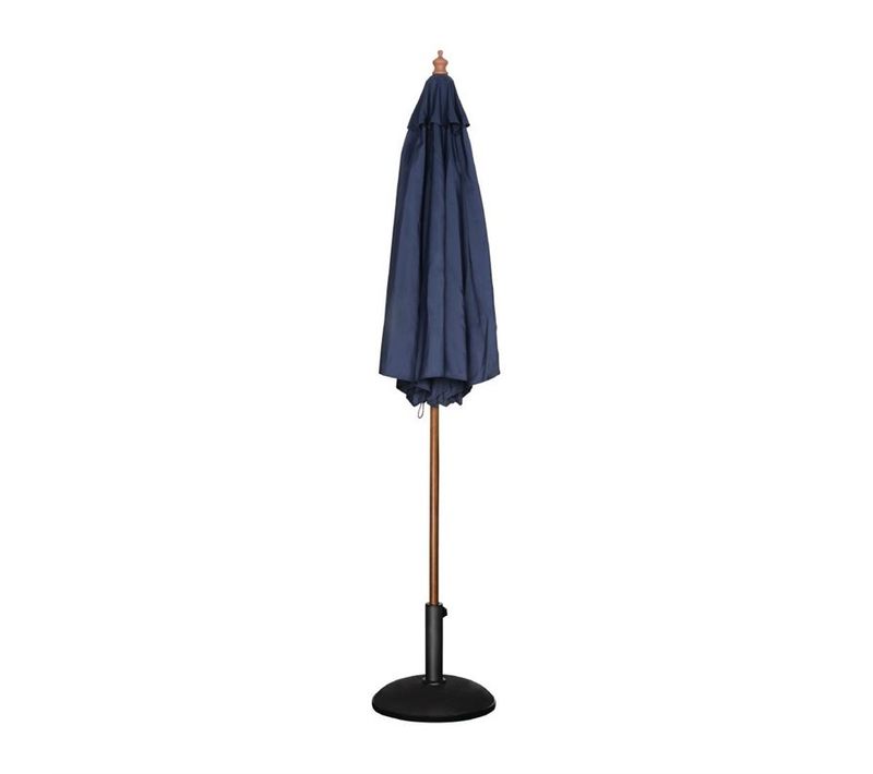 Parasol De Terrasse Professionnel - D.2520 Mm - Bleu Marine à Poulie -
