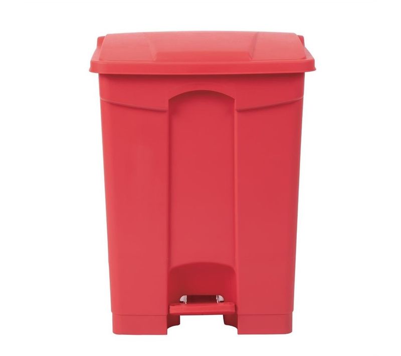 Poubelle De Cuisine À Pédale 65l Rouge -
