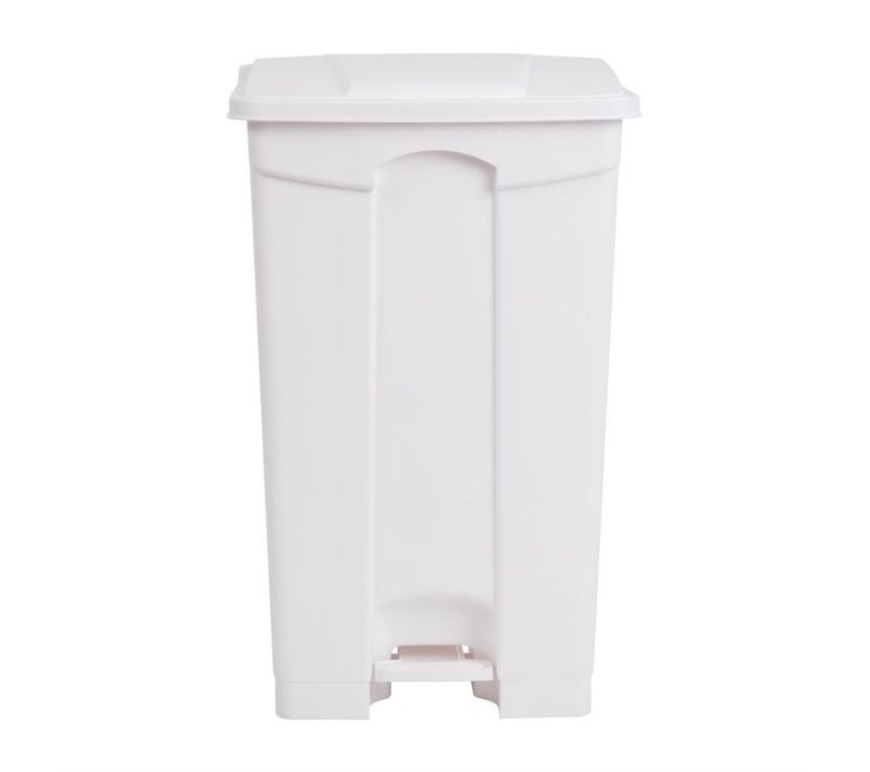Poubelle De Cuisine à Pédale 87l Blanche -