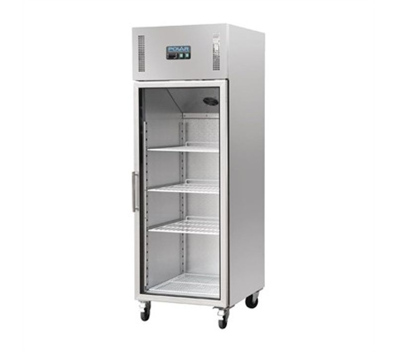 Armoire Positive Vitrée à Roulettes - 600l -