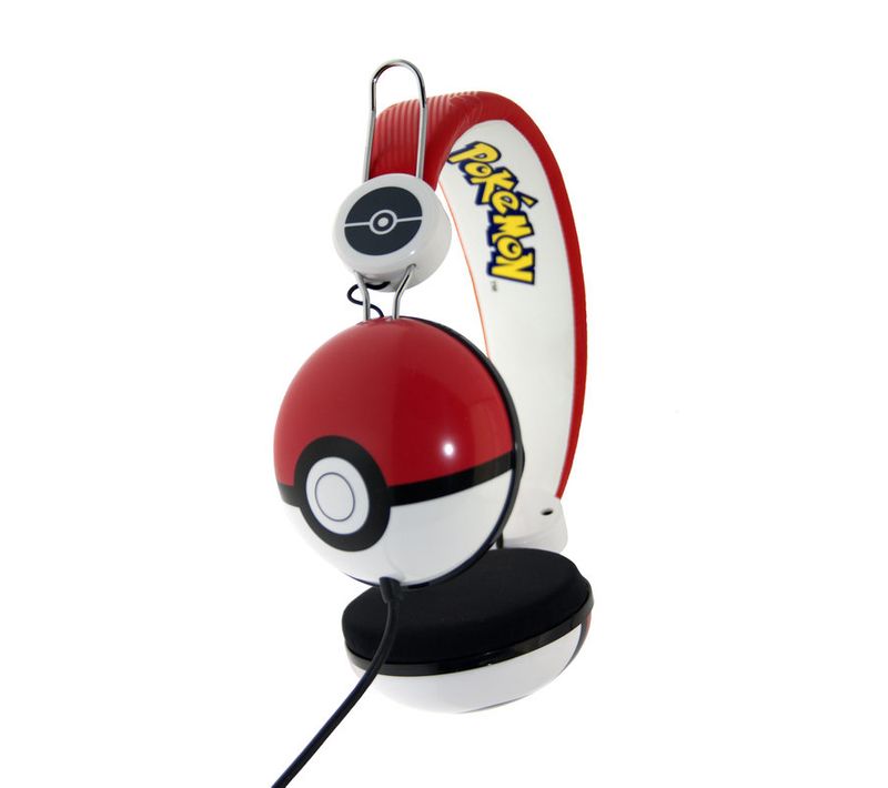Casque Arceau Filaire Pokémon Pokeball Noir, Rouge, Blanc