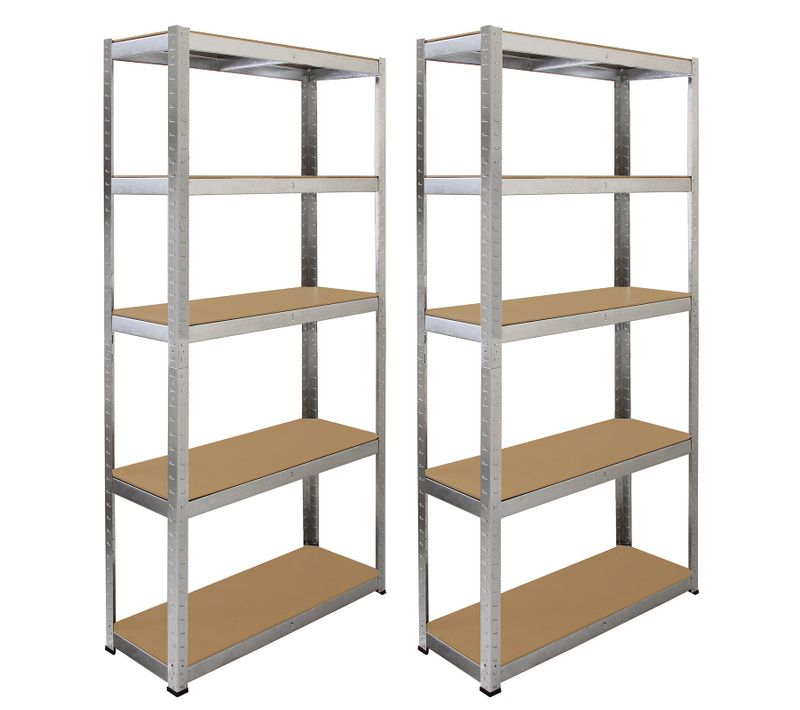 Monster Racking - 2 Rayonnages Galwix Gris 90cm X 30cm X 180cm
