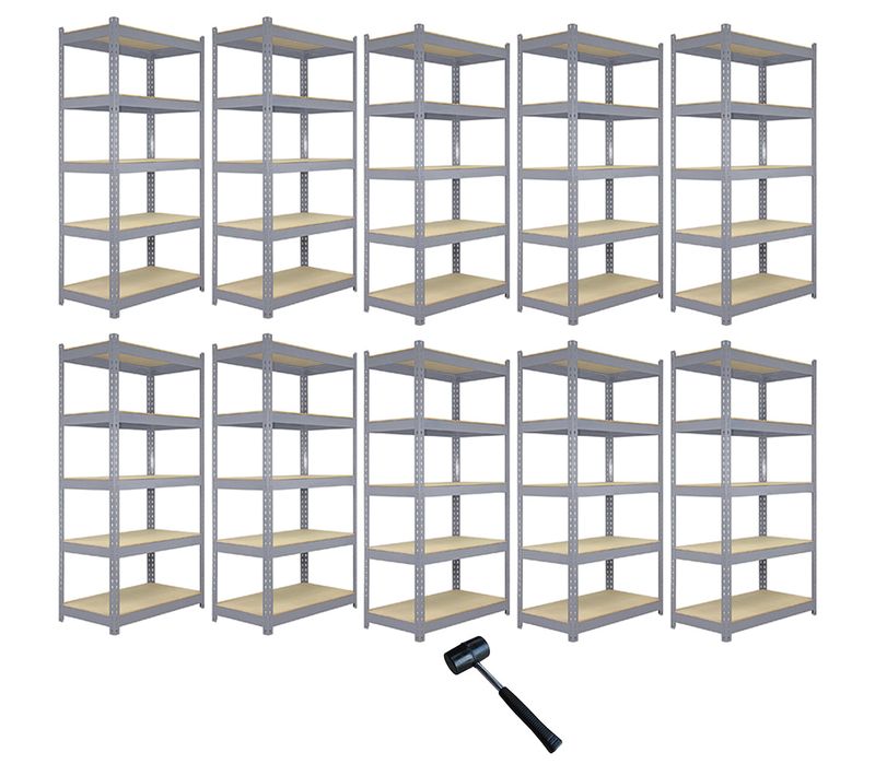Monster Racking - Rayonnage Q-rax Gris Métal 120 X 50 X 180 Cm