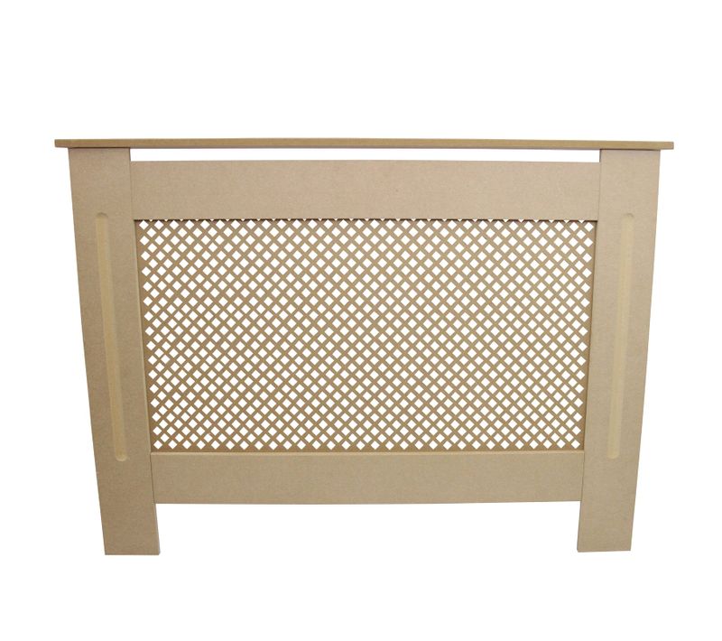 Cache Radiateur En Mdf Naturel Personnalisable De 111,5cm X 82cm X 18,8cm