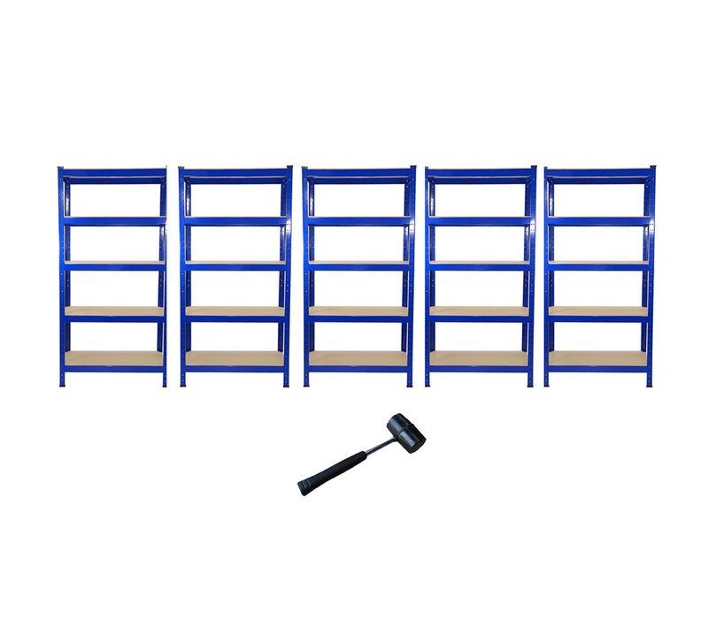 Lot De 5 T-rax 75 Cm et Etabli - Rangement Garage, Atelier, Entrepôt, Usine