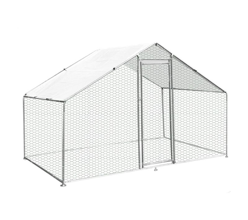 Enclos Poulailler 3mx2mx2m Cage Volière Parc Grillagé Animaux Volaille Canard