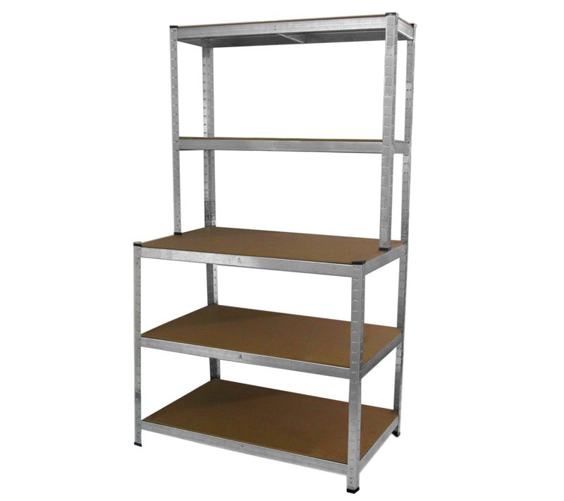 Etabli De Rangement En Acier Galvanisé 100cm X 180cm X 60cm Sans Boulons