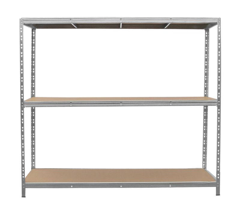 Rayonnage En Acier 200 X 186 X 60cm 3 Niveaux Capacité 1200kg Sans Boulons